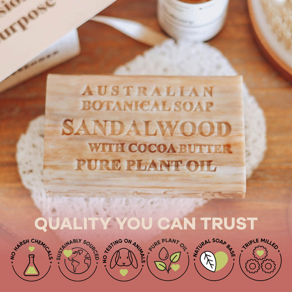 Australian Botanical Soap – parfum naturel rappelant l’environnement australien.