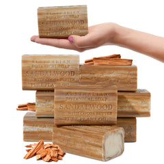 Savon Australian Botanical Soap, savon santal cacao beurre mille, parfum chaleureux et hydratant.
