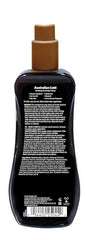 Australian Gold spray-gel en action pour une application bronzante