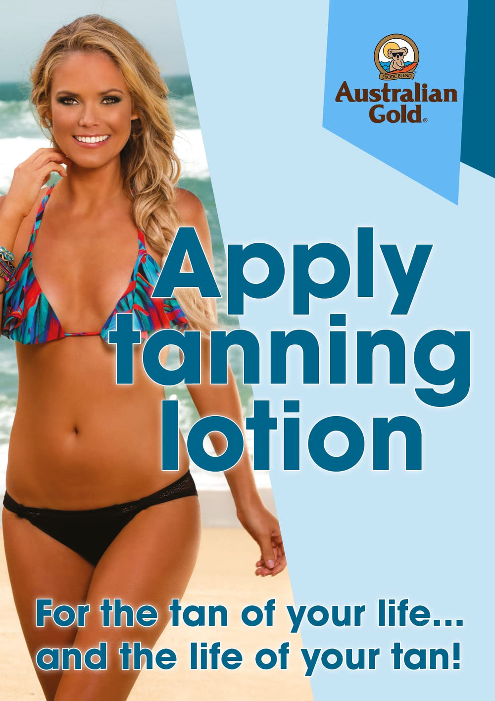 Australian Gold Daringly Dark : développement de couleur à chaque application