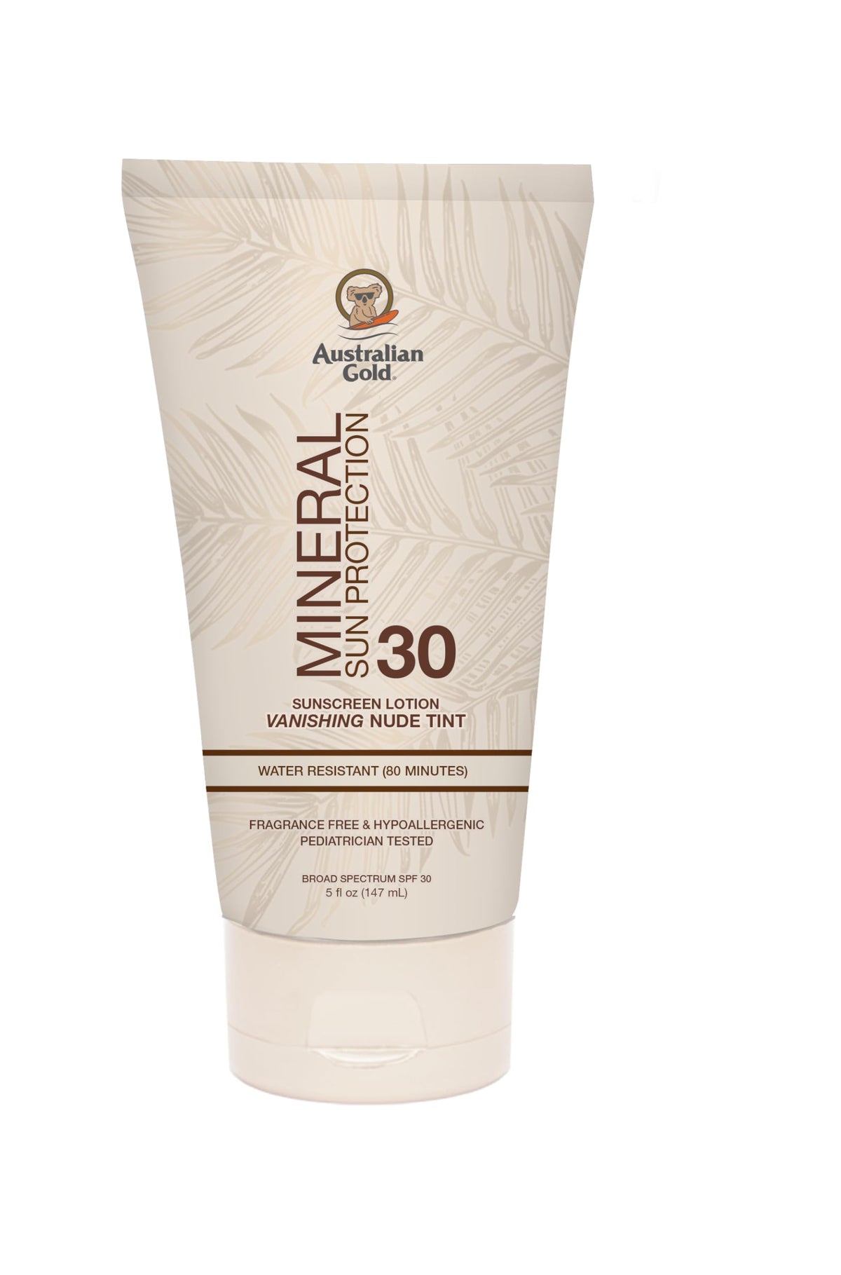 Australian Gold écran solaire minéral SPF30 avec teinte neutre disparaissante pour un fini naturel