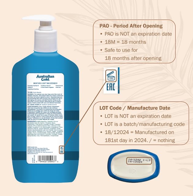 Application facile du Moisture Lock, peau prête à bronzer et hydratée.