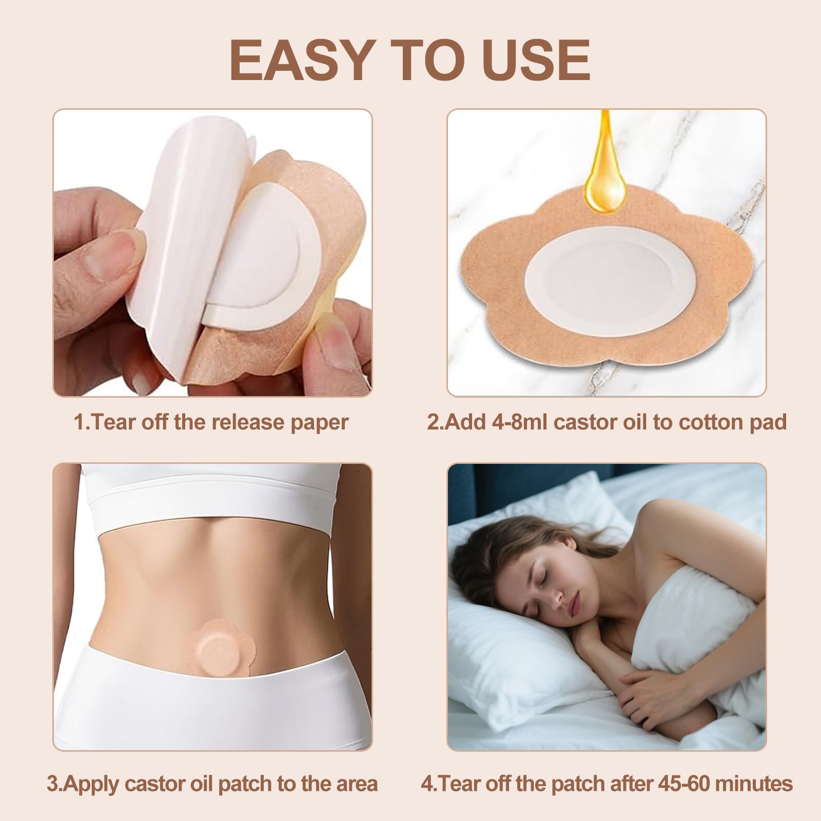 Kit Autdor de 100 pansements en coton biologique, pratique et hygiénique.