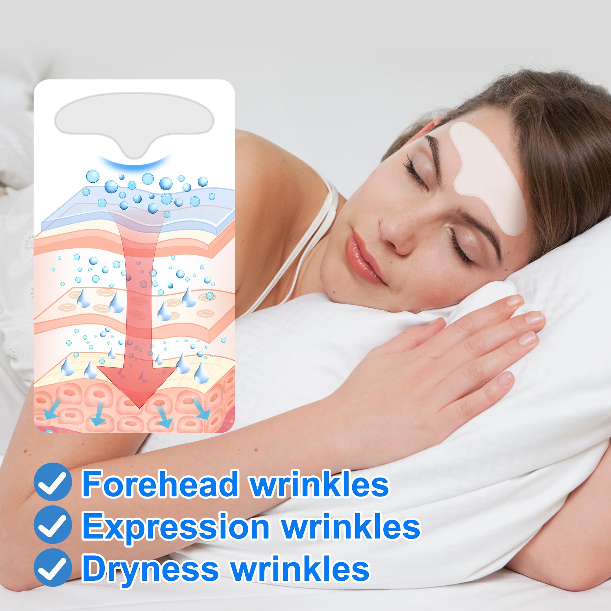 Patch frontal Auteek utilisation nocturne pour peau lisse au réveil