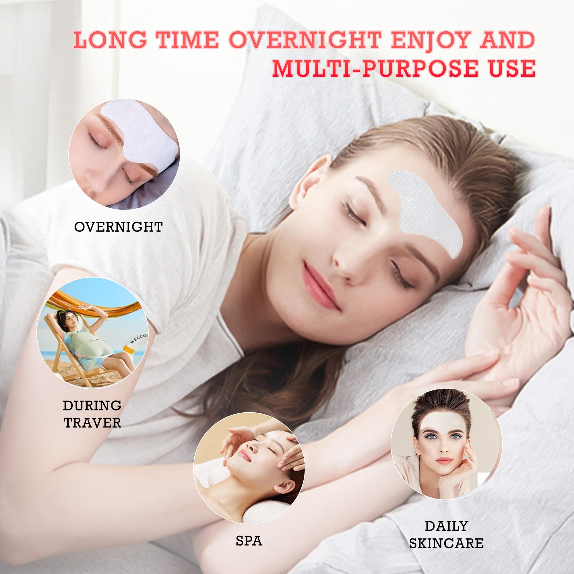 Patch frontal Auteek qui respire pendant le sommeil pour peau reposée