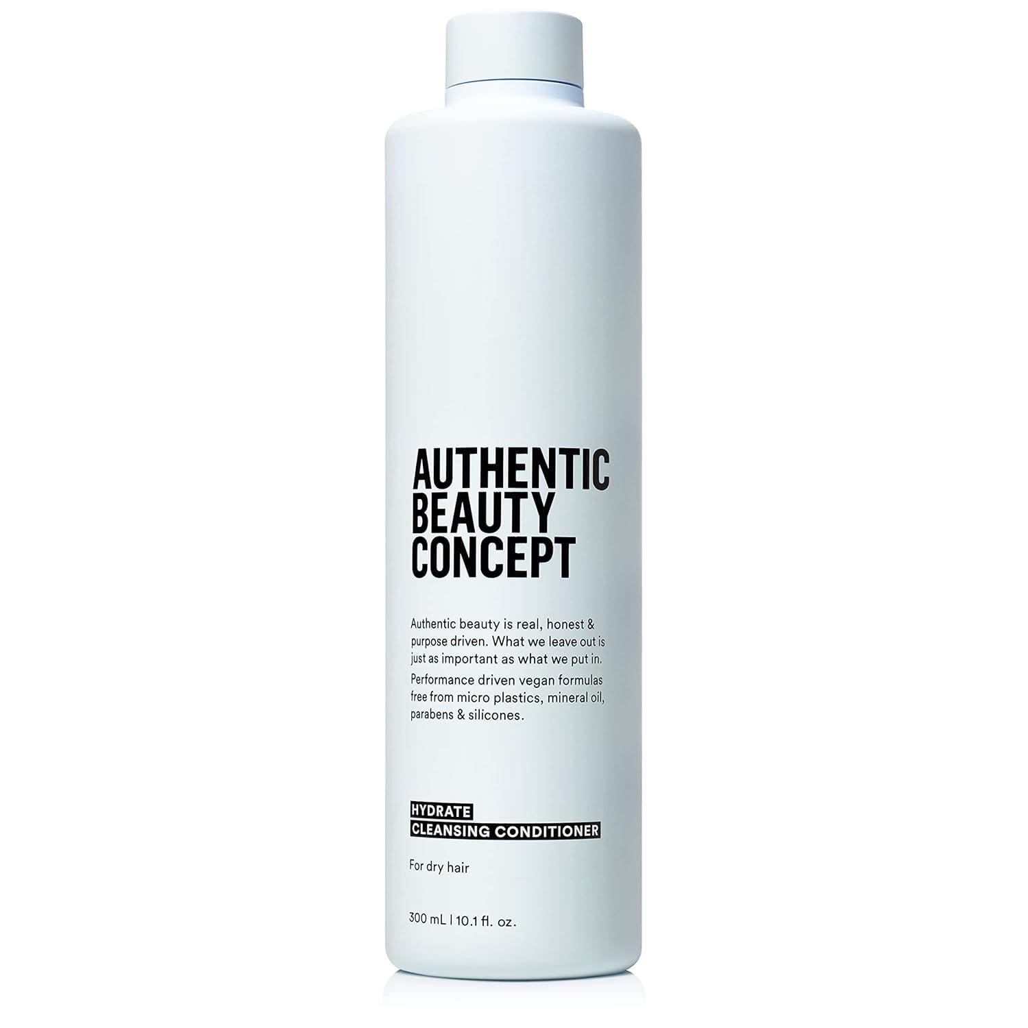 Authentic Beauty Concept Hydrate, bouteille du soin nettoyant hydratant facilitant le démêlage quotidien.