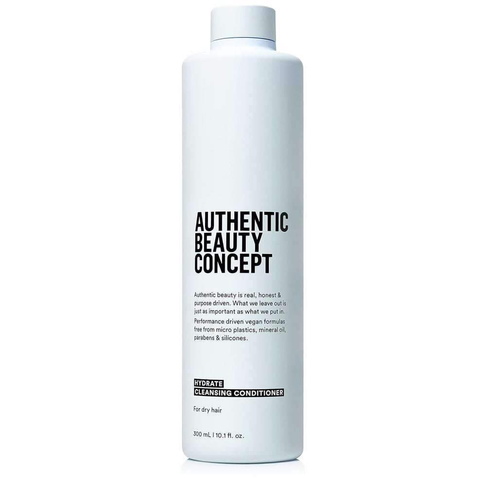 Authentic Beauty Concept Hydrate, bouteille du soin nettoyant hydratant facilitant le démêlage quotidien.