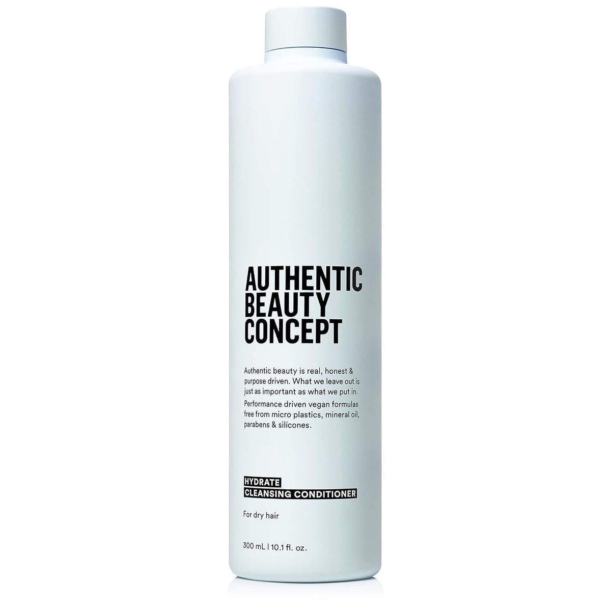 Authentic Beauty Concept Hydrate, bouteille du soin nettoyant hydratant facilitant le démêlage quotidien.