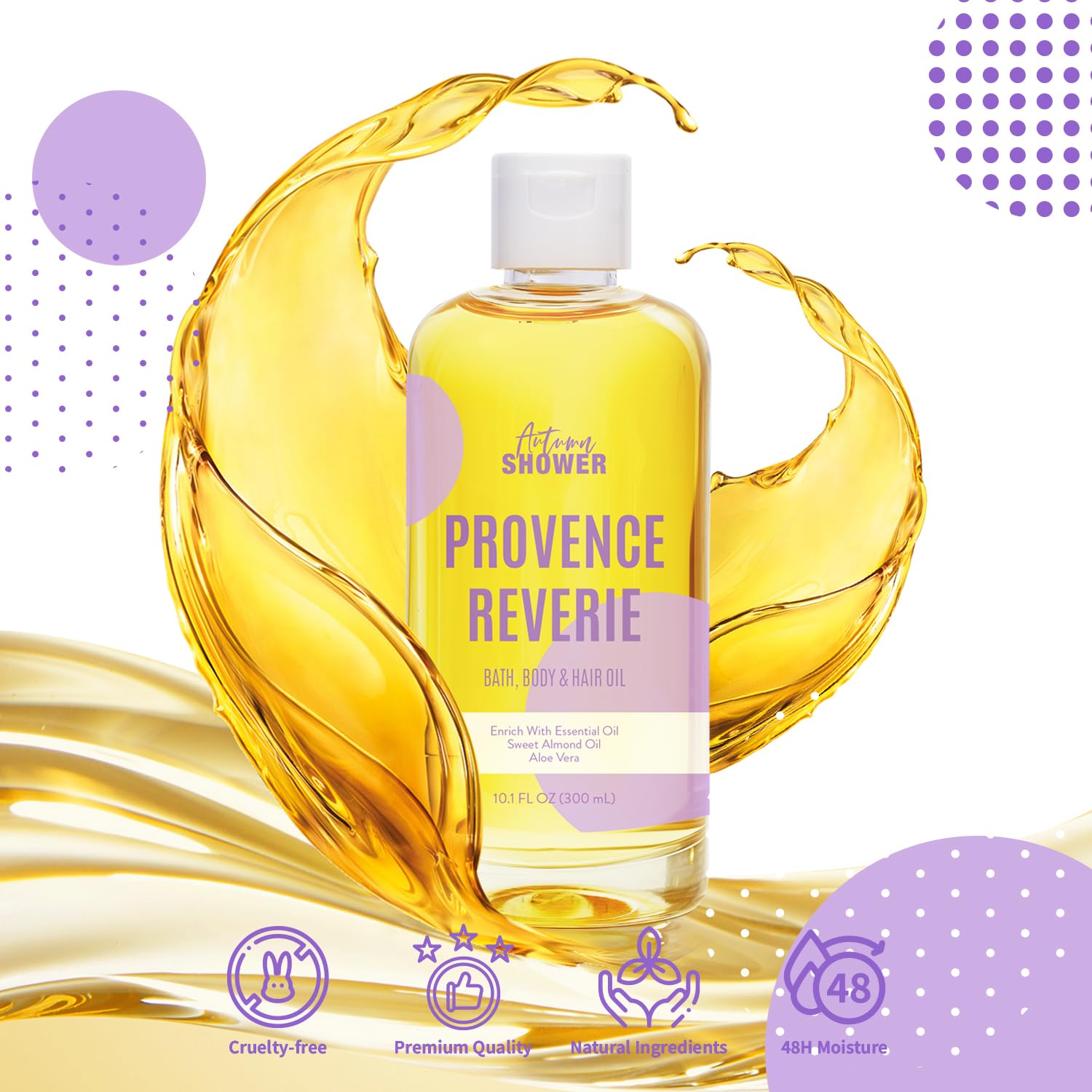 Autumn Shower huile bain multifonction: utile pour cheveux et peau