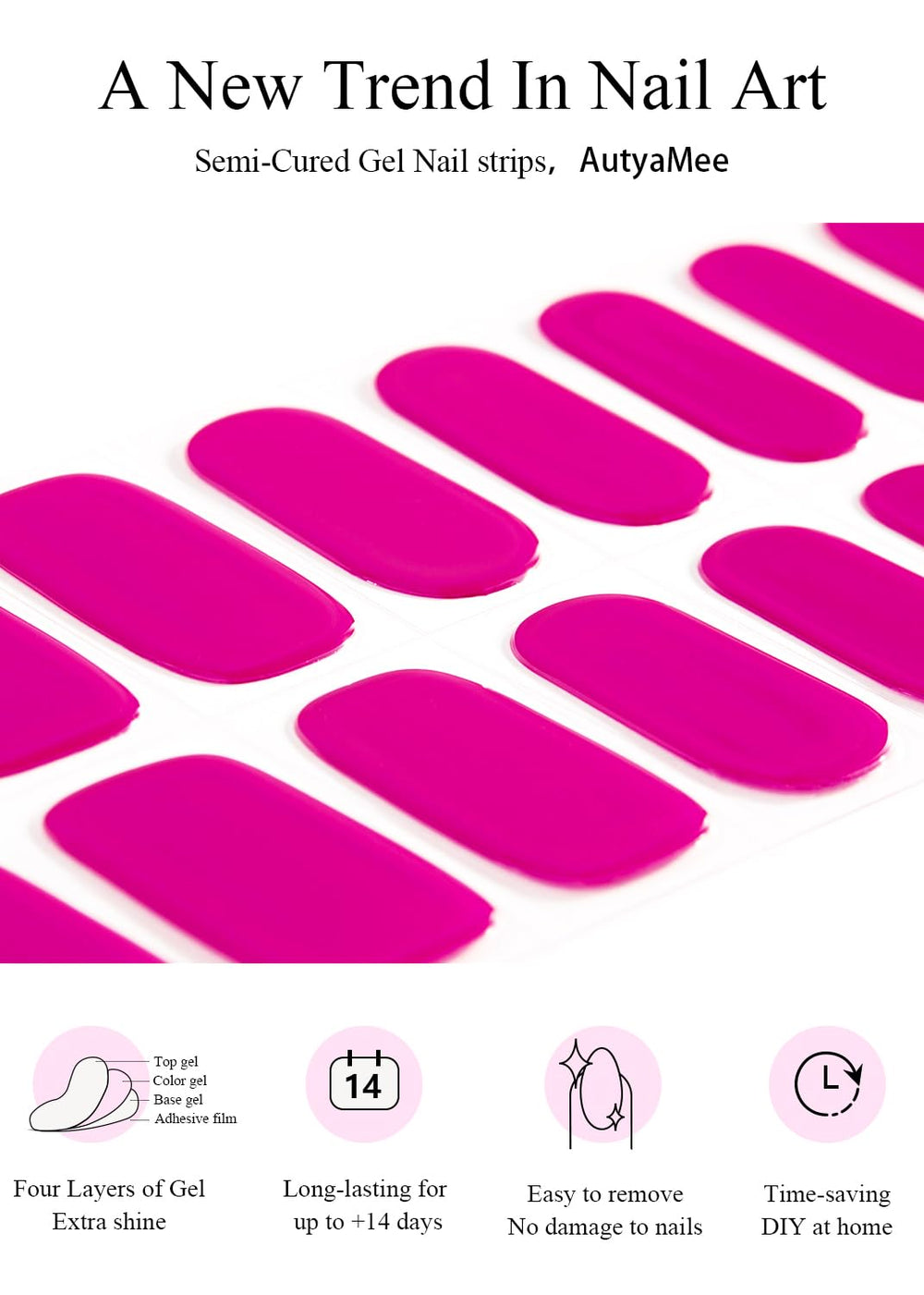 AutyaMee lampe-uv nécessaire pour durcissement des ongles