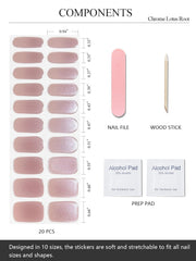 AutyaMee ongles gel effet glace, fini brillant et durable.