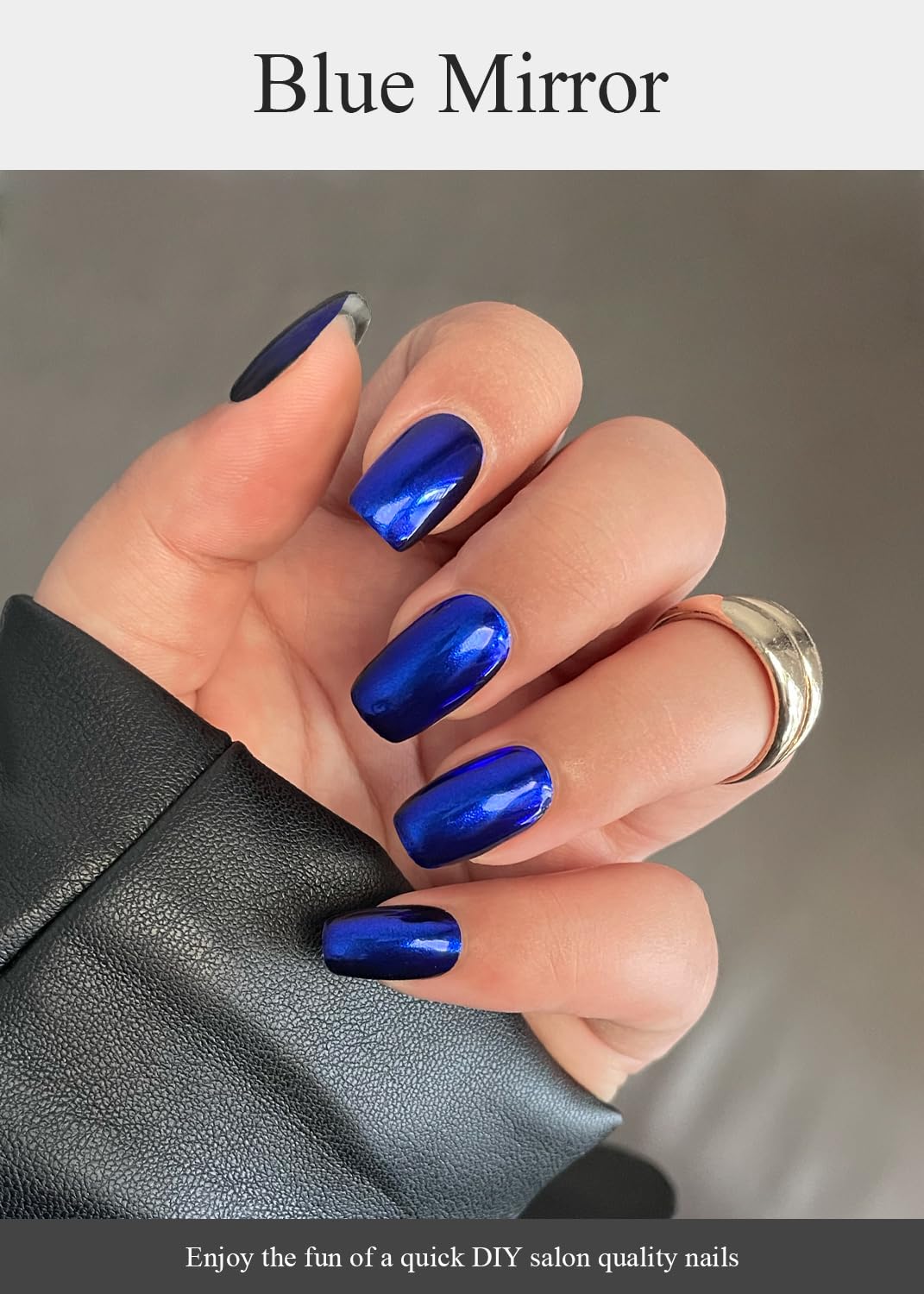 AutyaMee Strips Gel Bleu Miroir – retrait facile sans endommager l’ongle.