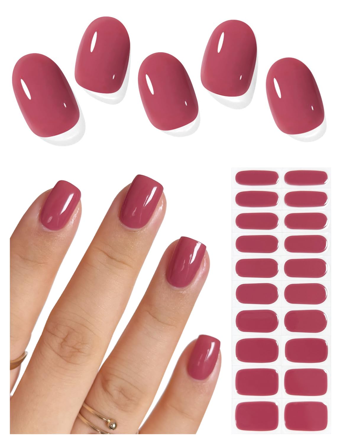 AutyaMee vernis gel semi-cuit rose-seche-rouge offre une couleur durable et salon à domicile.