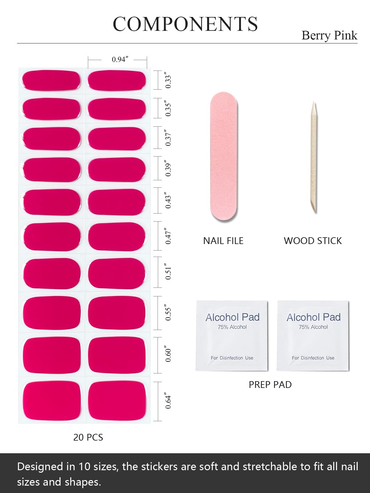 AutyaMee application sur les ongles: pose facile et rapide sans limage nécessaire.