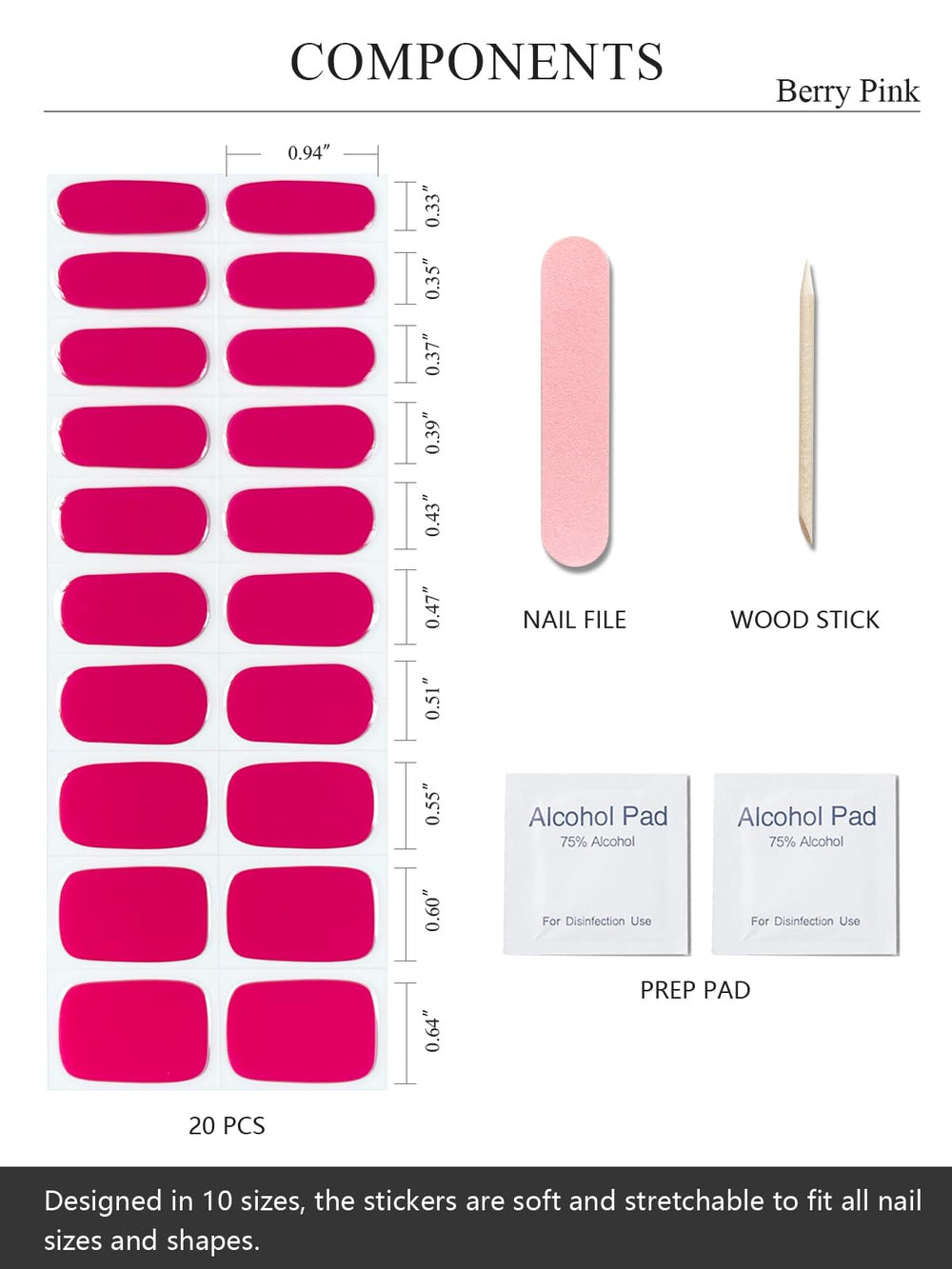 AutyaMee application sur les ongles: pose facile et rapide sans limage nécessaire.