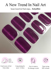 AutyaMee application rapide des bandes gel pour une manucure express.