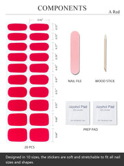 AutyaMee stickers gel rouge remplacement simple et sans ponçage.
