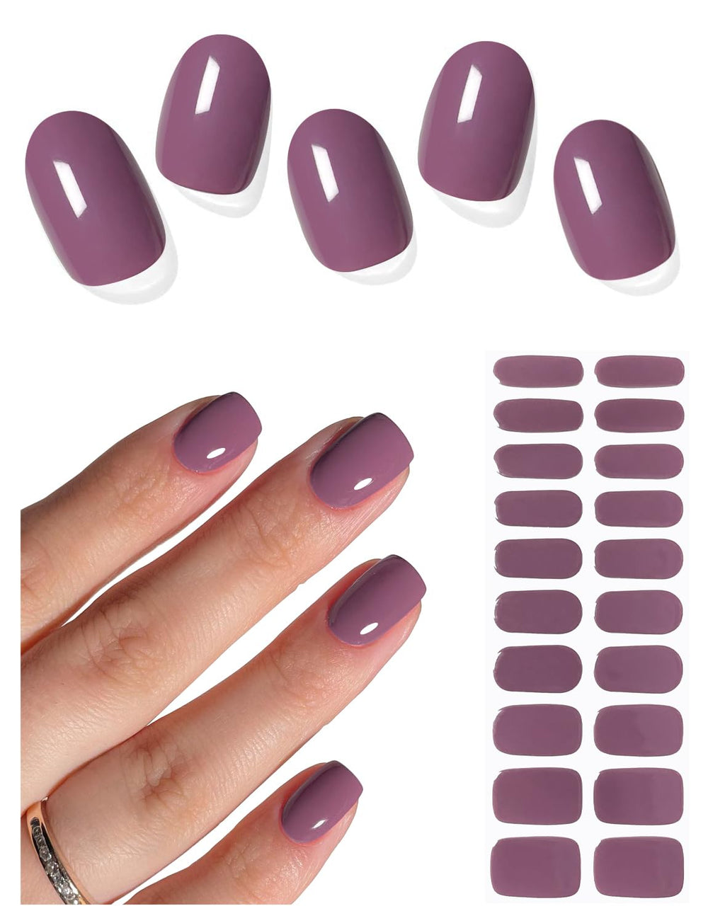 AutyaMee Bandes Gel Semi-Cuits Prune Doux en boîte prête à appliquer, aperçu rapide.