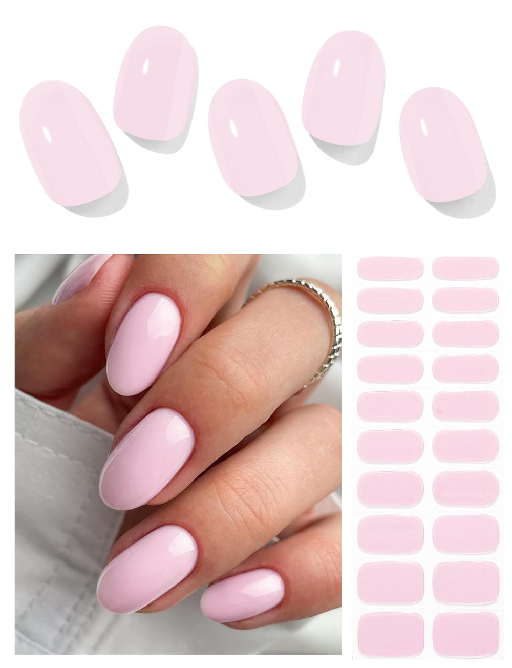 AutyaMee bandes gel rose pâle dans boîte prête à l’emploi.