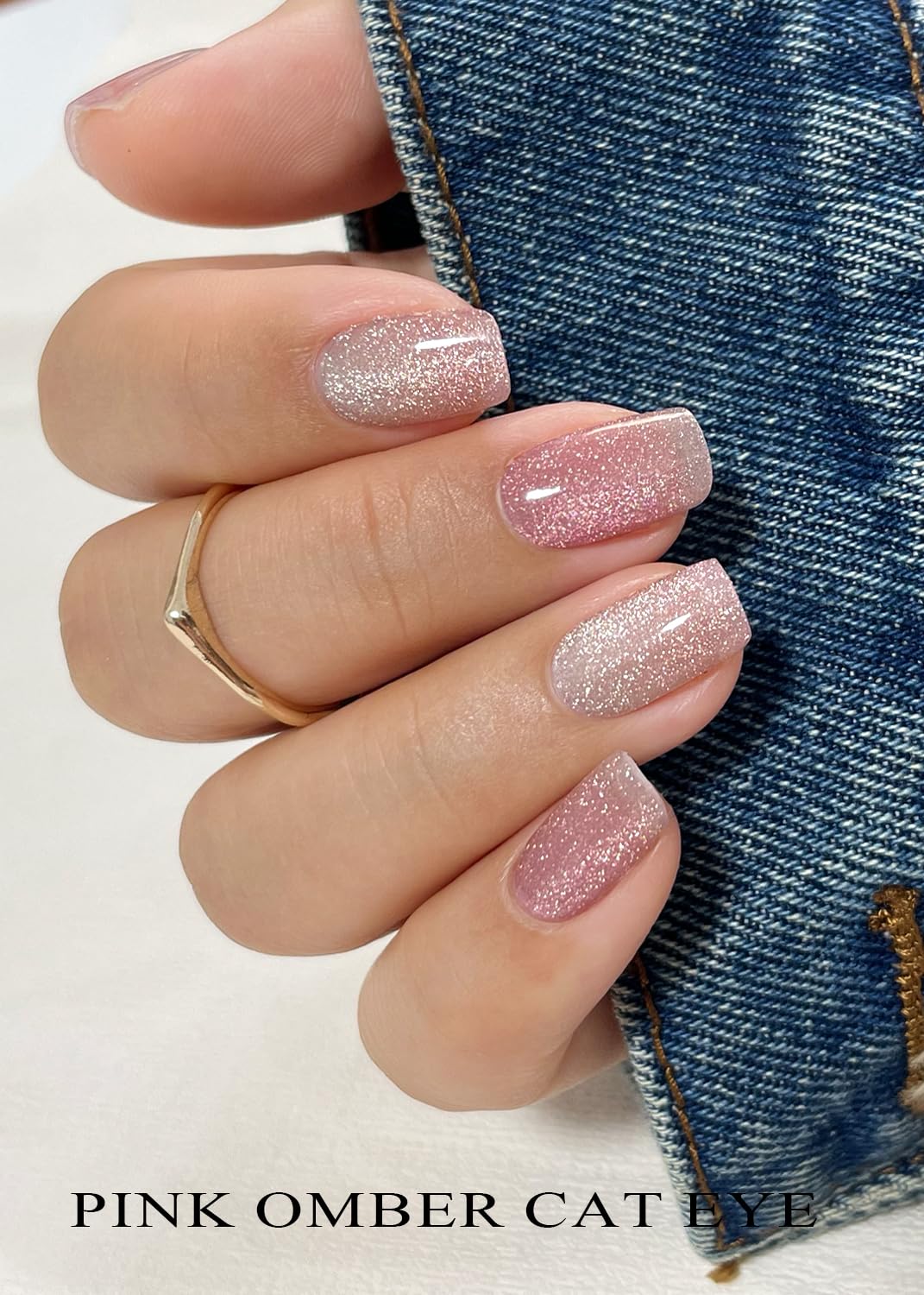 AutyaMee Strips gel semi-cuit dégradé nuancé pour un look discret et élégant