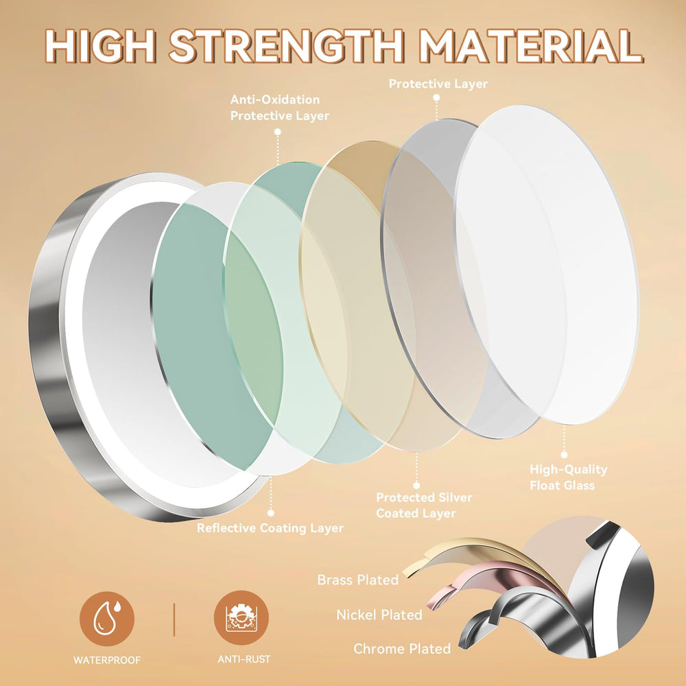 Éclairage à trois couleurs ajustables pour s’adapter à votre routine.