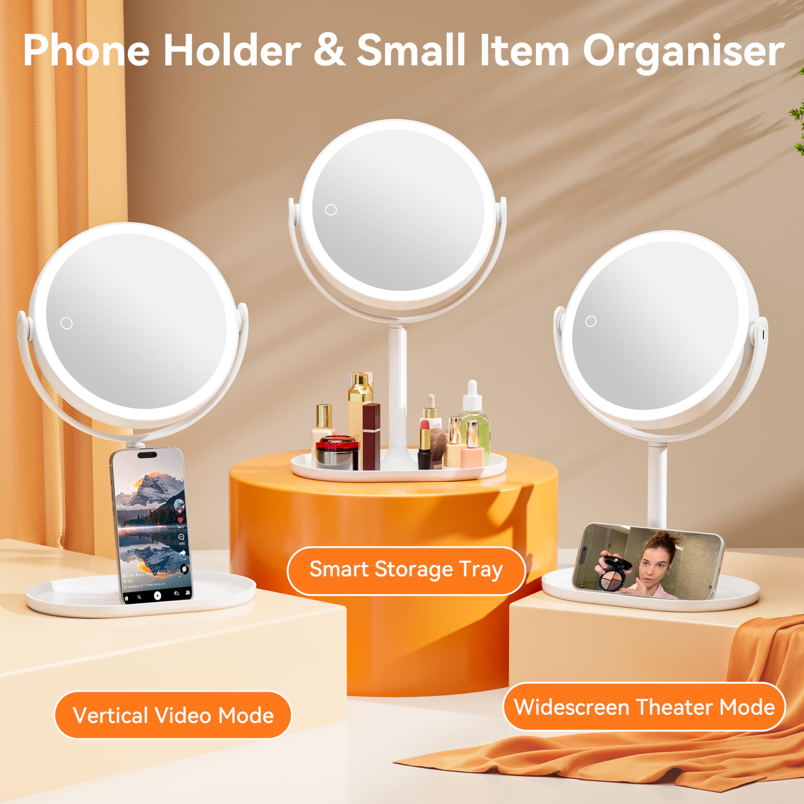 Auxmir Miroir coffret cadeau pratique pour offrir la beauté.