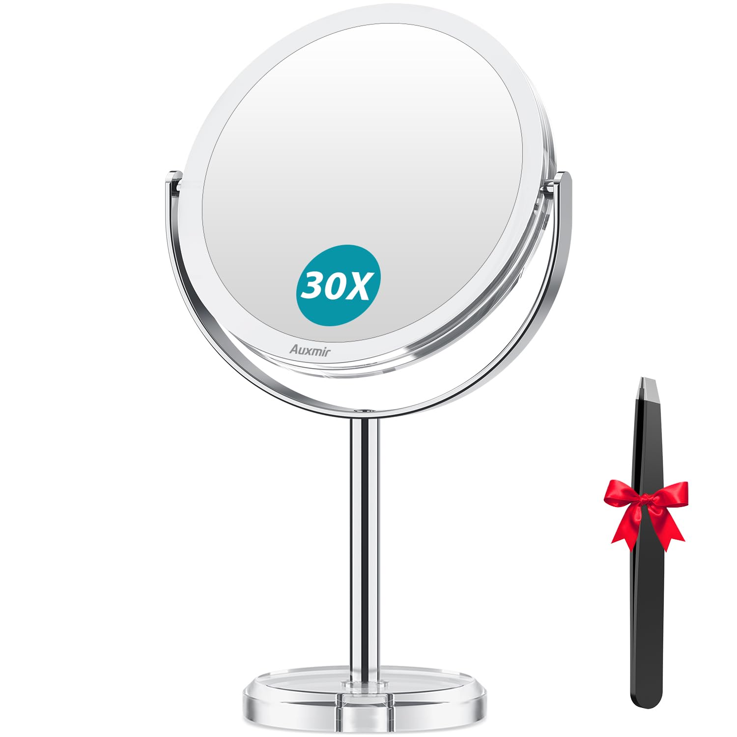 Auxmir miroir double-face 1x et 30x pour détails précis.
