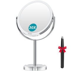 Auxmir miroir double-face 1x et 30x pour détails précis.