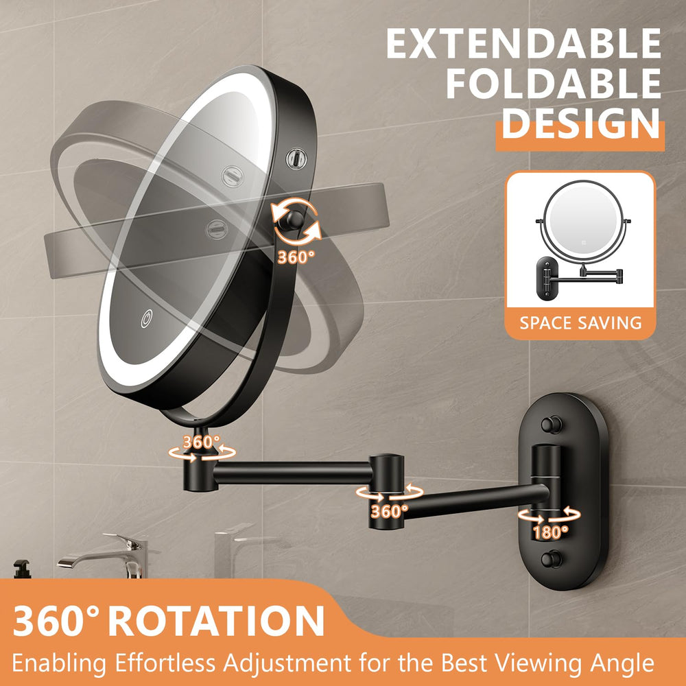 Auxmir miroir mural pliable, économie d espace et rangement facilité.