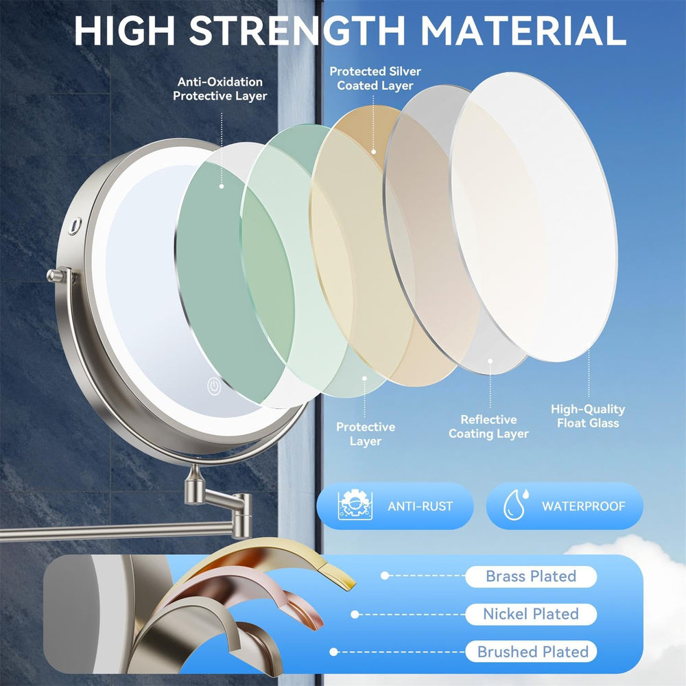 Auxmir miroir résistant à l humidité et service après-vente.