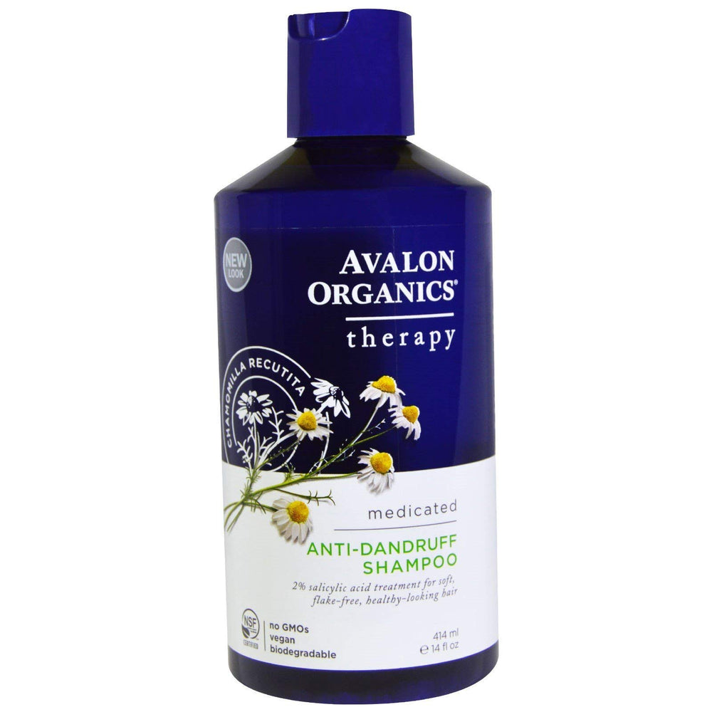 Avalon Organics Conditionneur anti-pelliculaire en flacon, démêle en douceur.