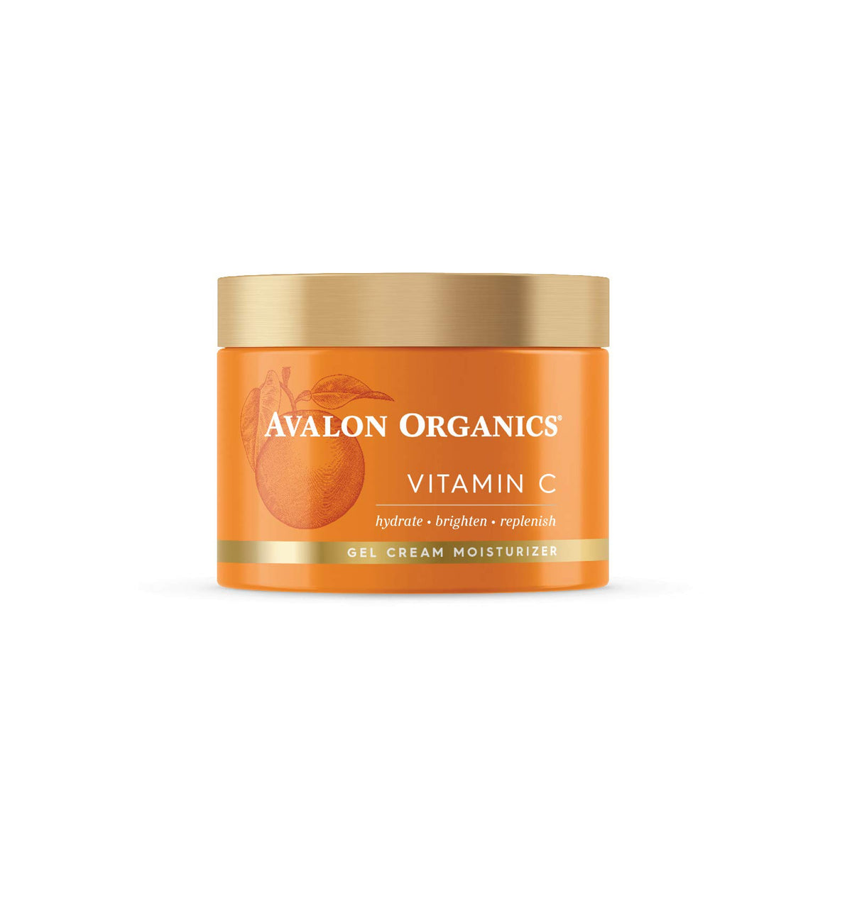 Gel-Crème Avalon Organics Vitamine C, flacon, hydratation légère pour le quotidien.