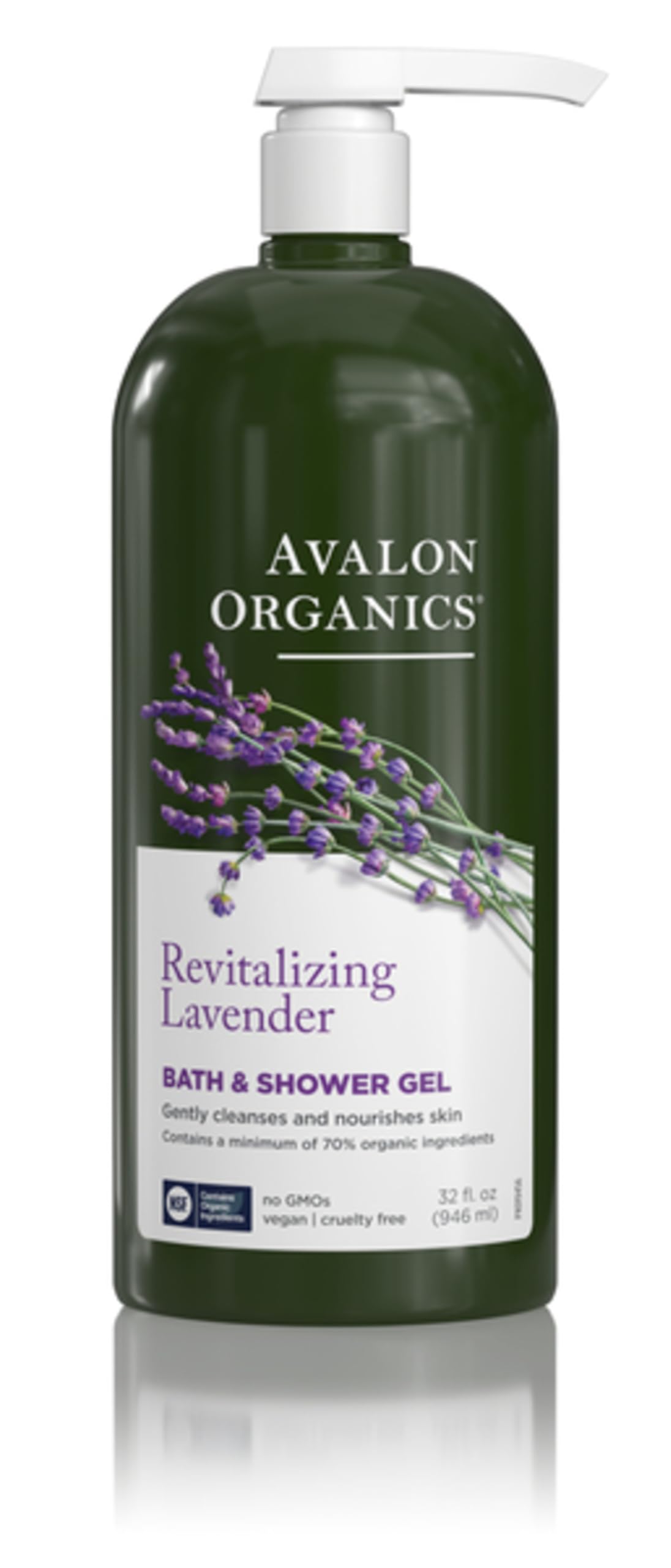 Avalon Organics Lavande – bouteille 950 ml pour une douche hydratante.