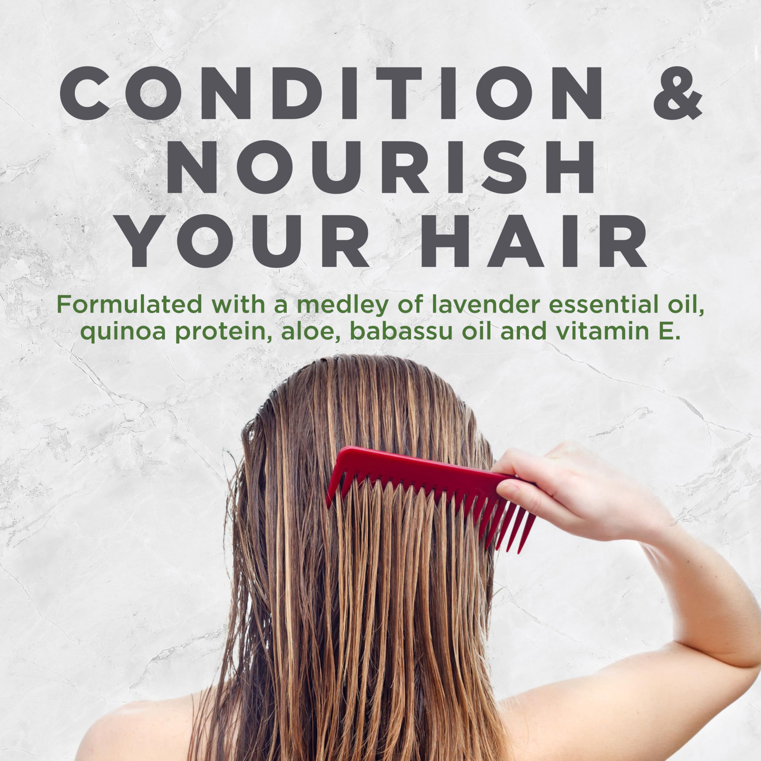 Avalon Organics Nourrissant Lavande - quinoa protéine pour cheveux renforcés.