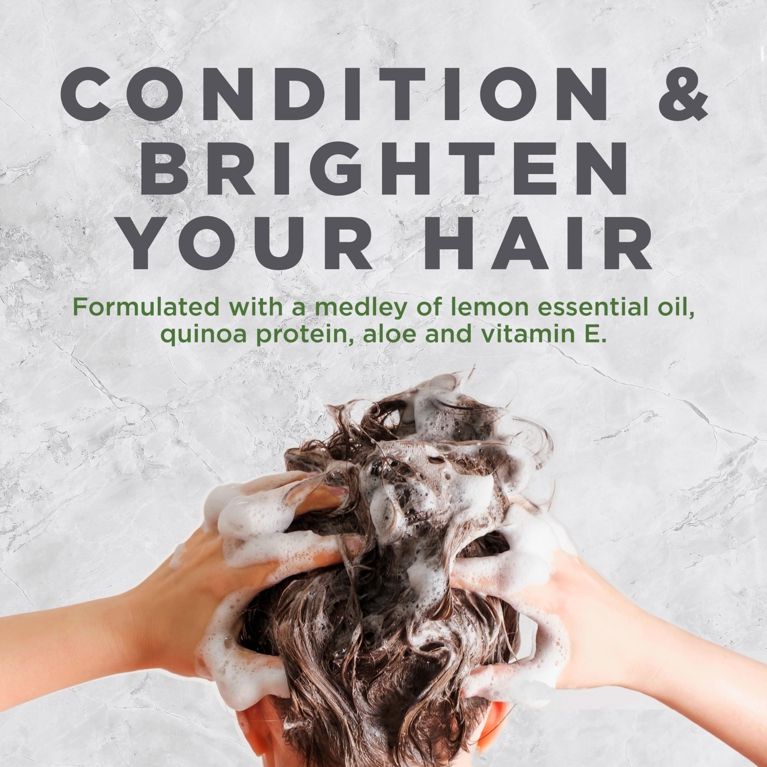 Avalon Organics rinçage facile, cheveux propres et lumineux.