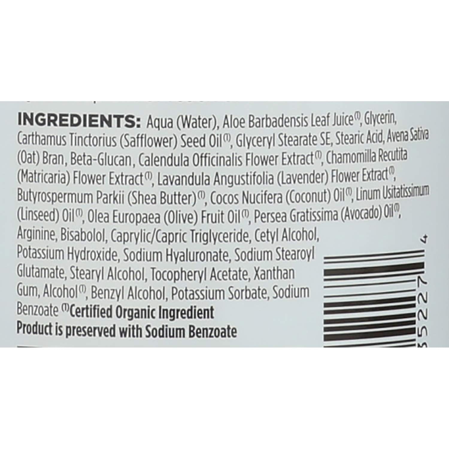 Avalon Organics sans-parabenes-sulfates, soin doux pour peaux sensibles.