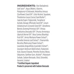 Ingrédients botaniques bio et CoQ10 du sérum Avalon Organics Visage