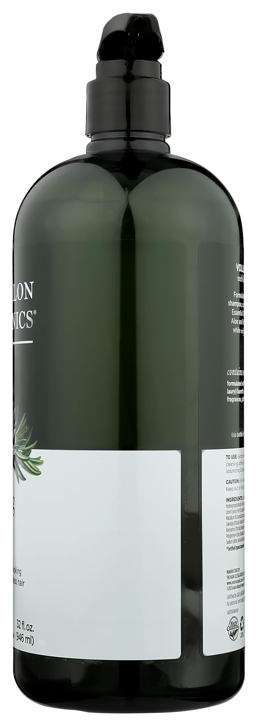 Calendula et Aloe dans Avalon Organics Shampoing Romarin