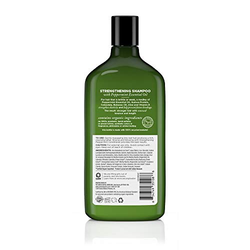Avalon Organics Shampooing menthe fraîche, sensation rafraîchissante et nettoyage doux.