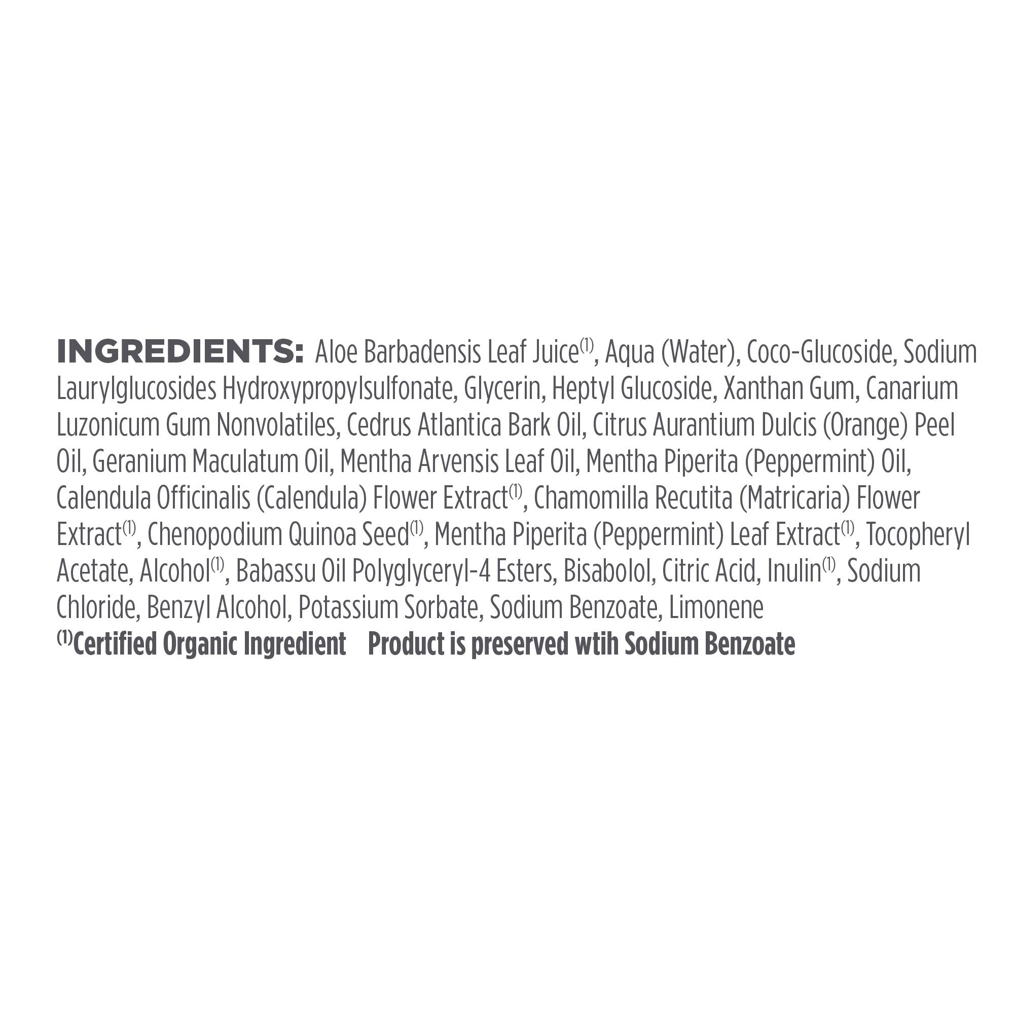 Ingrédients botaniques Avalon Menthe: formulation naturelle nourrit les longueurs.
