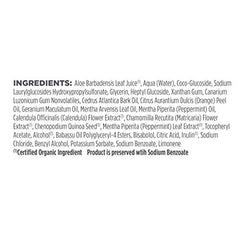 Avalon Organics Shampooing menthe, parfum apaisant et formule biologique sans synthétiques.