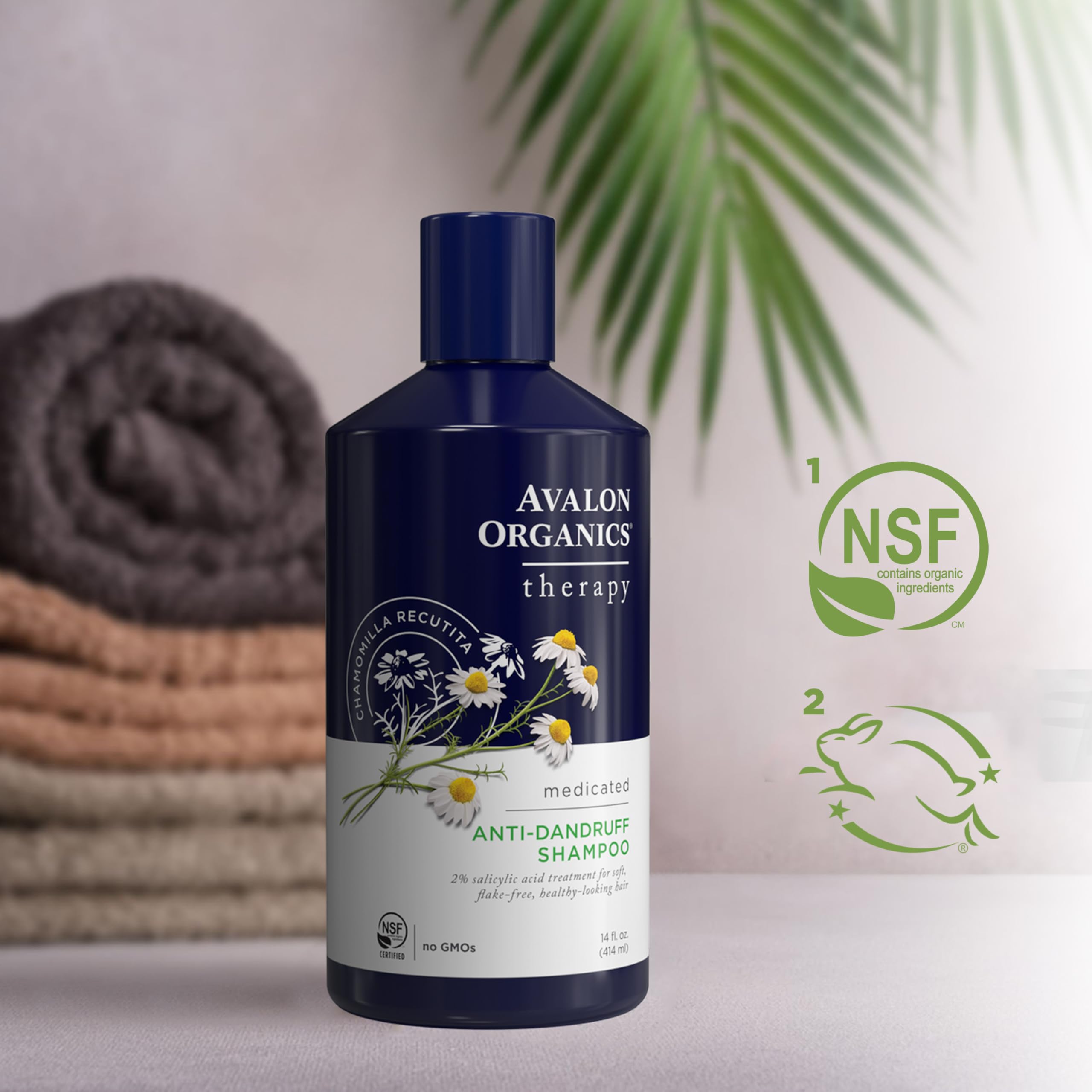 Parfum aromatique d'Avalon Organics Therapy offrant une expérience rafraîchissante lors du lavage.
