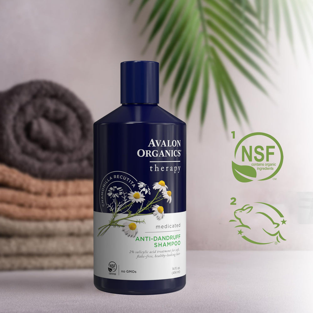Parfum aromatique d'Avalon Organics Therapy offrant une expérience rafraîchissante lors du lavage.