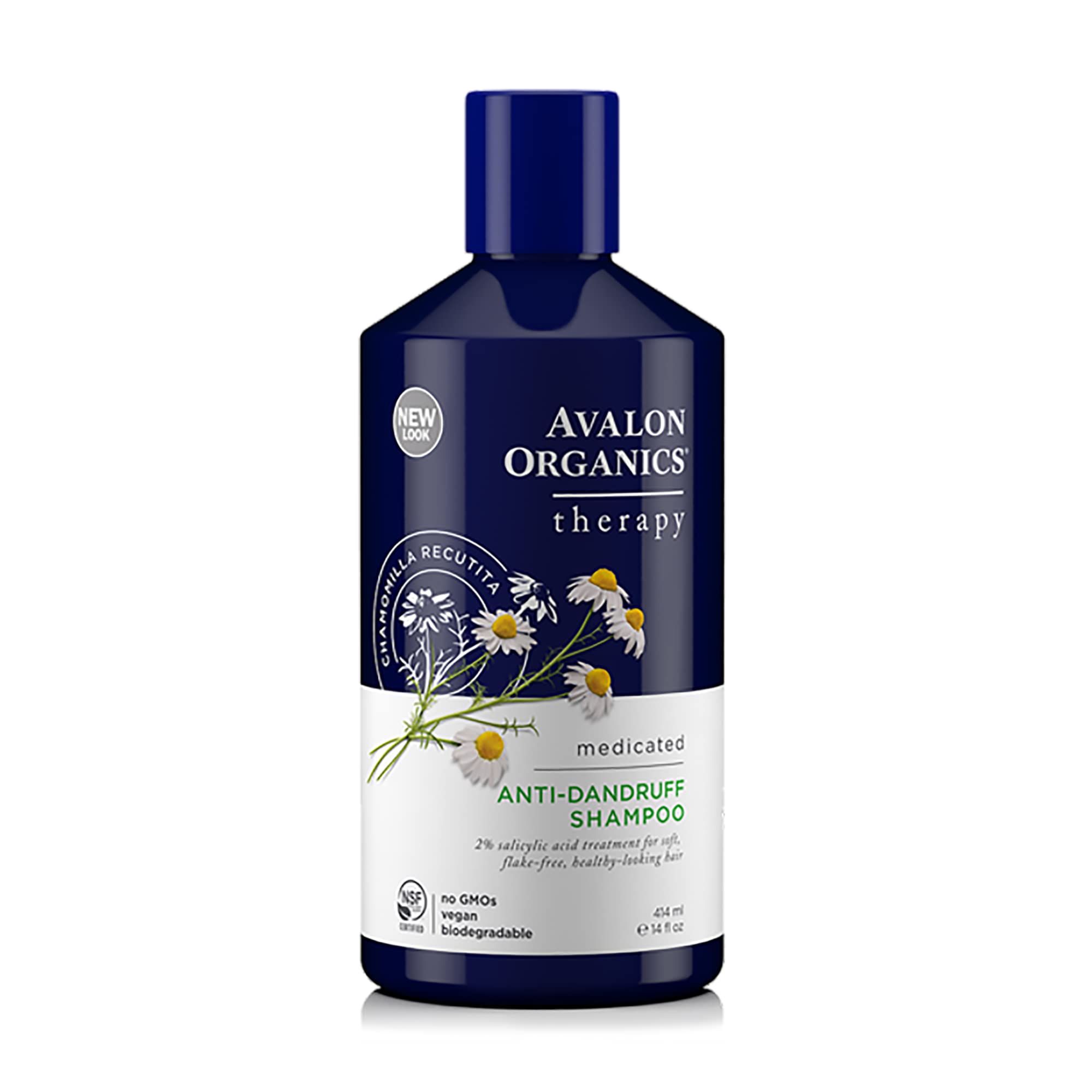 Avalon Organics Therapy Shampoo, flacon, offre une expérience rafraîchissante pour cuir chevelu sain.