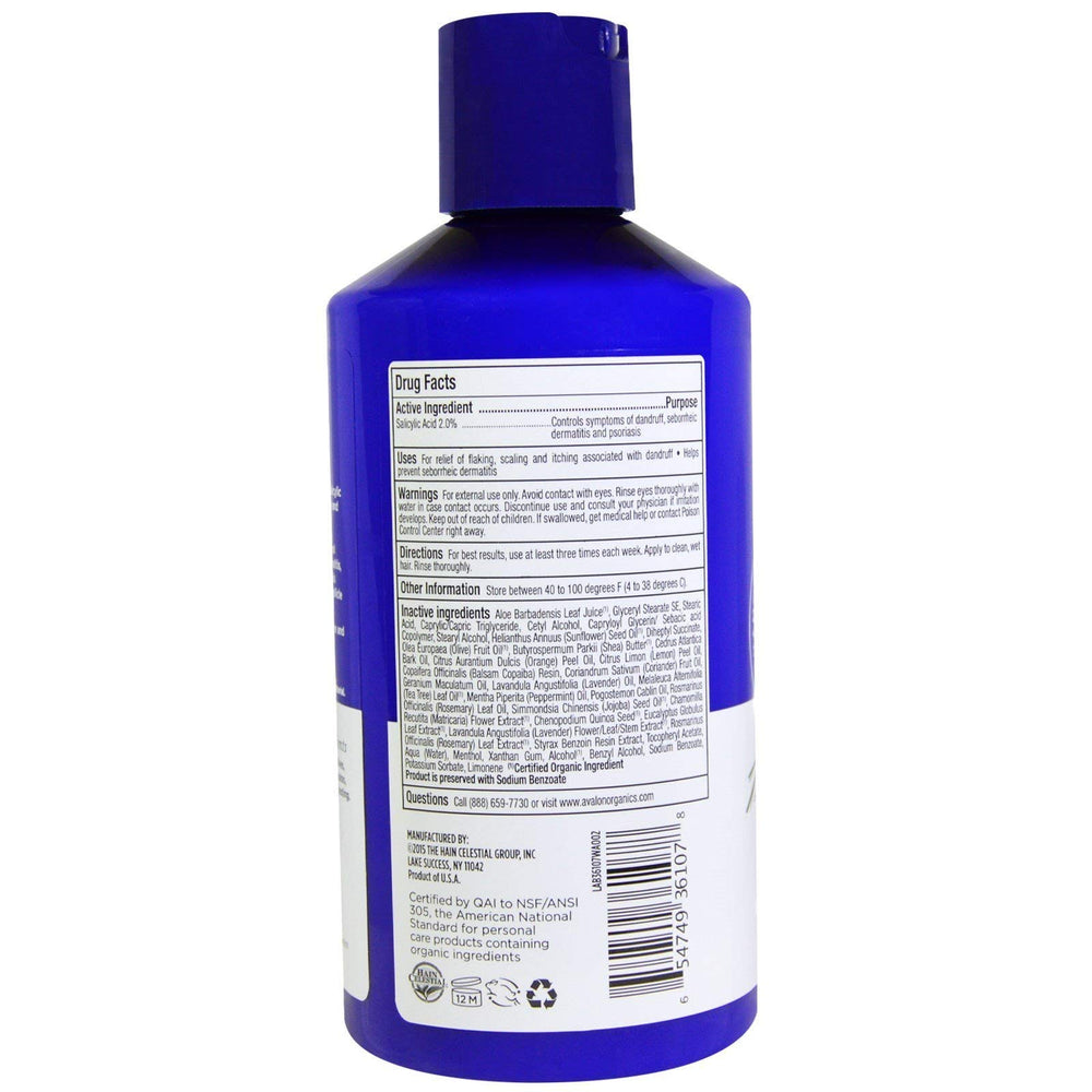 Utilisation quotidienne des produits Avalon Organics pour cheveux propres et revitalisés.