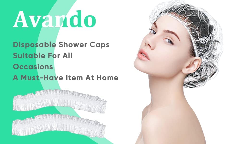 Avando capuchon-douche jetable transportable-voyage: idéal pour déplacements et hôtels.