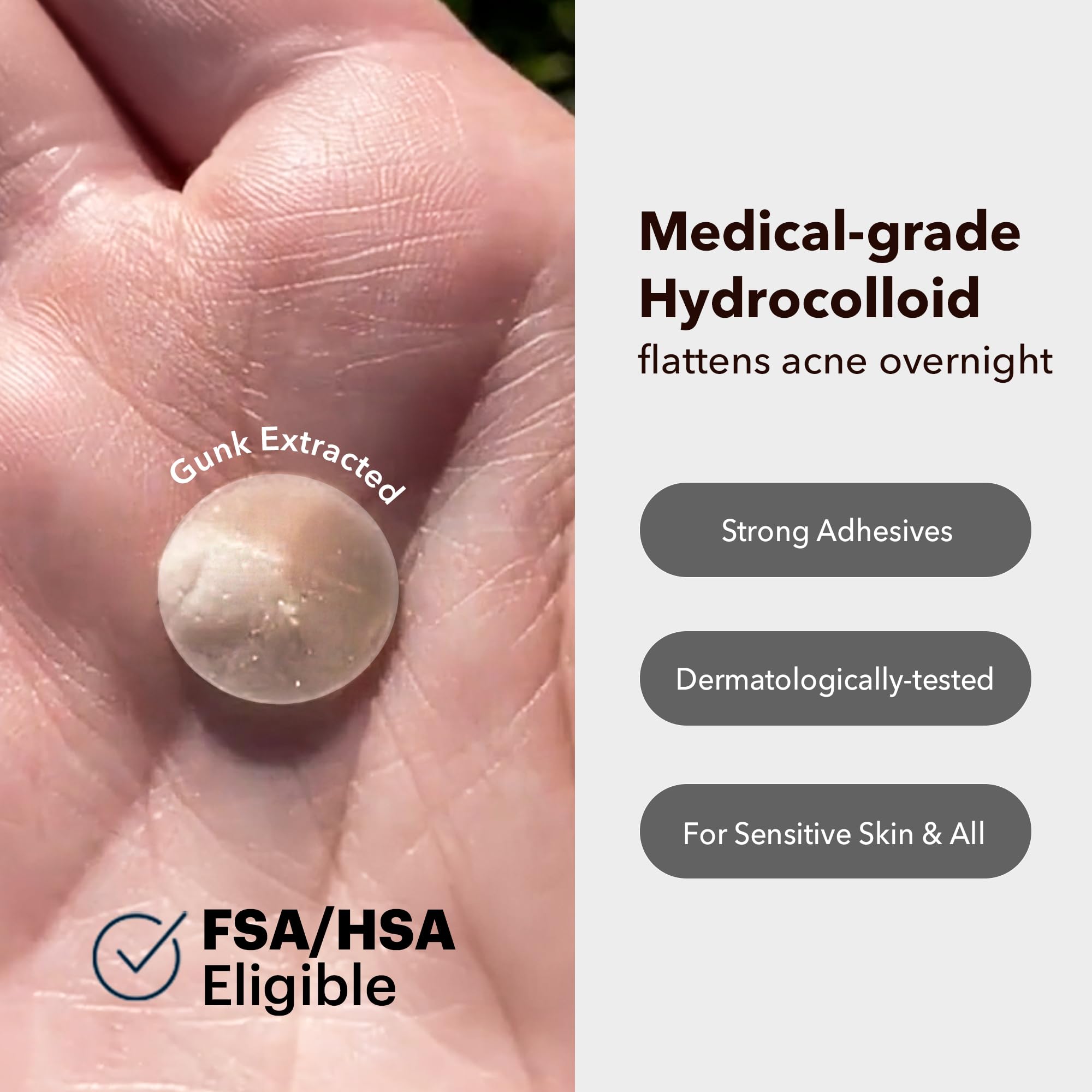 Pansement hydrocolloïde AVARELLE, absorption rapide des impuretés pour une peau légèrement plus nette.