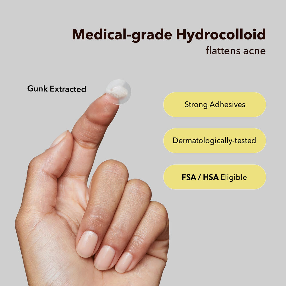 Pansement hydrocolloïde ultra-fin AVARELLE sur bouton, protection contre les frottements.