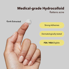 Pansement hydrocolloïde ultra-fin AVARELLE sur bouton, protection contre les frottements.