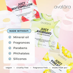 Masque Pastèque hydratant Avatara All-Stars apaise et réhydrate la peau